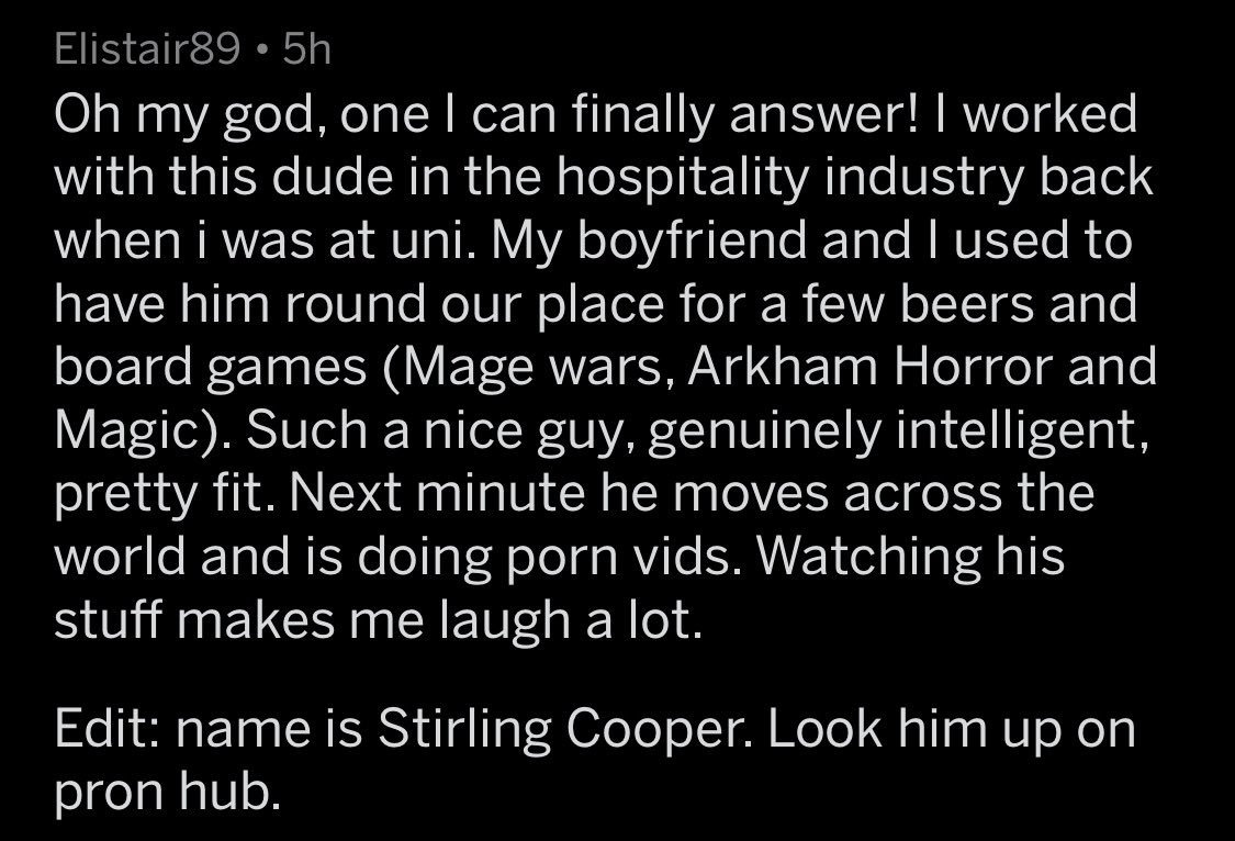 stirling cooper book reddit