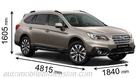 subaru outback size specs