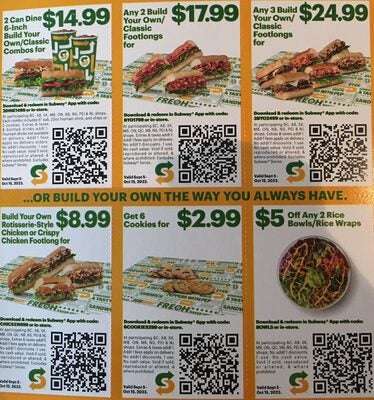 subway canada deals