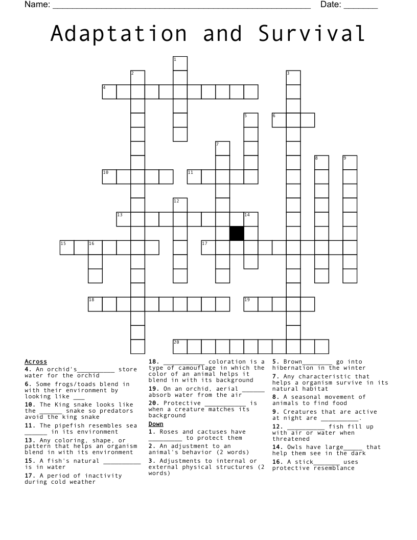 survive crossword