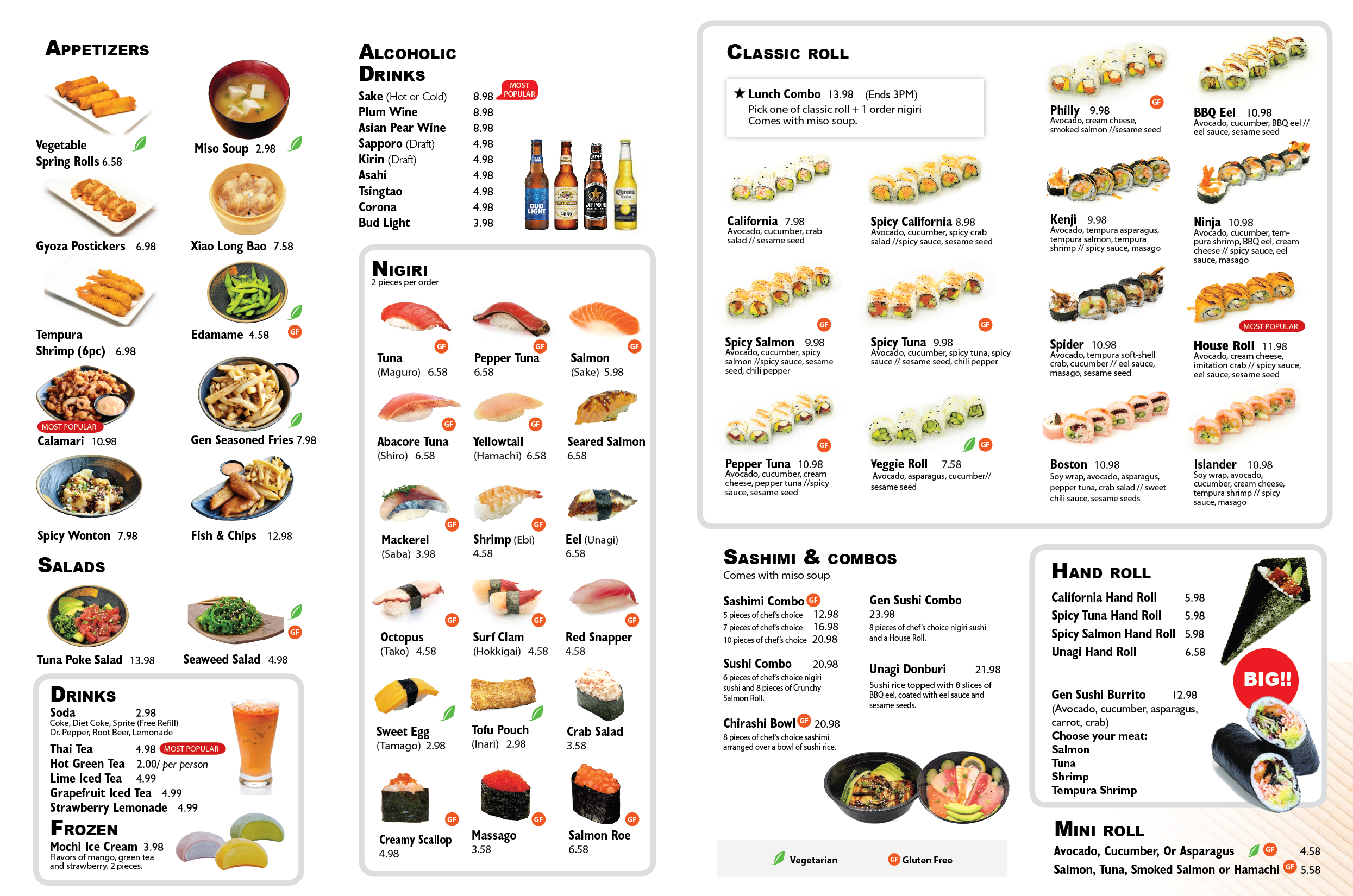 sushi gen glebe menu