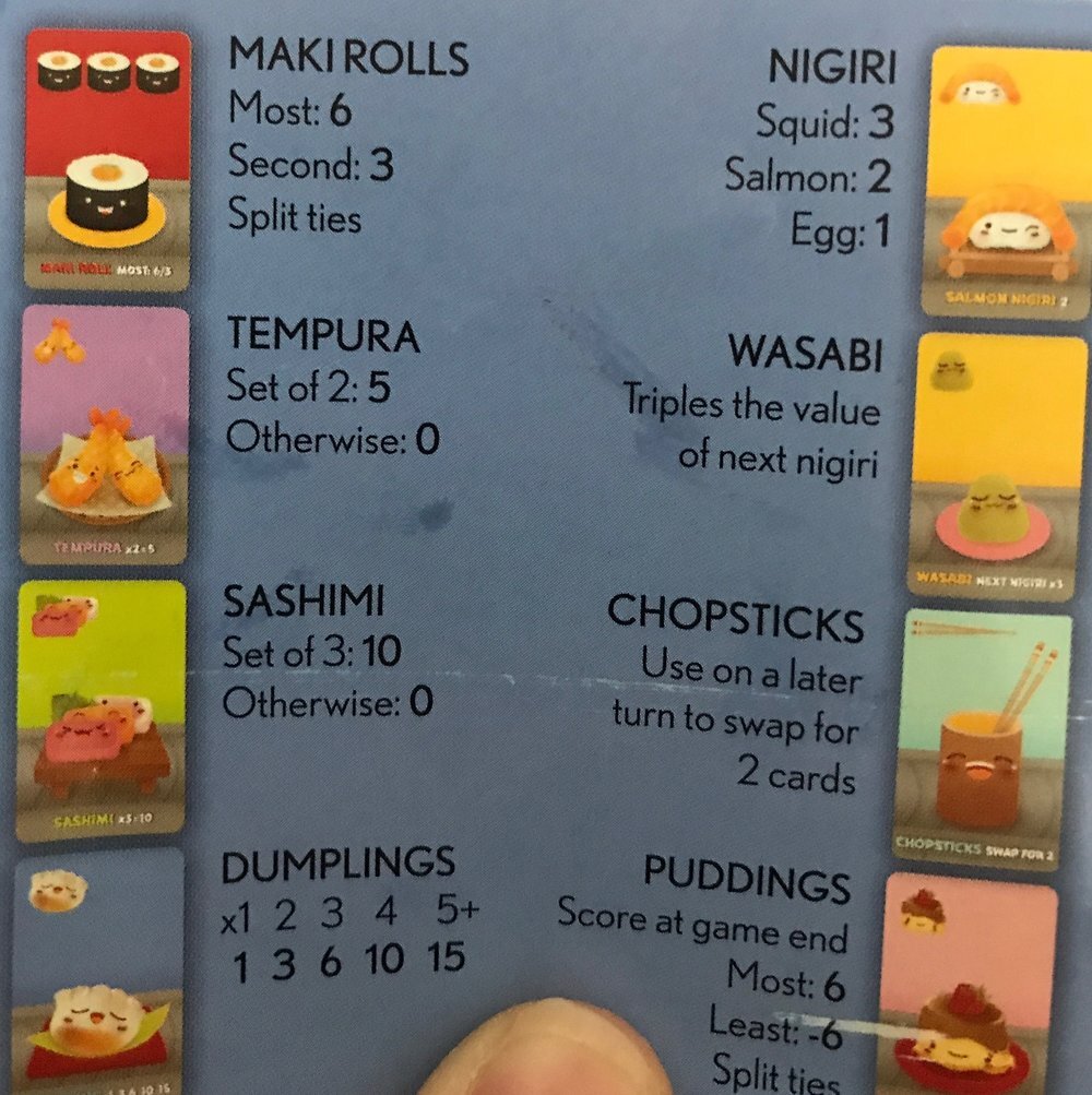 sushi go rulebook