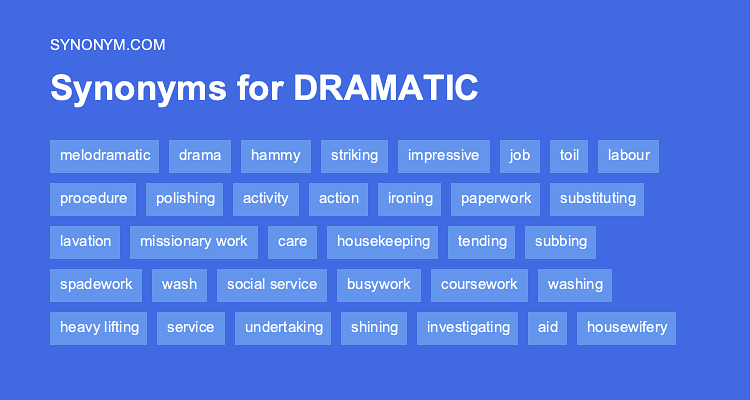 synonym dramatic