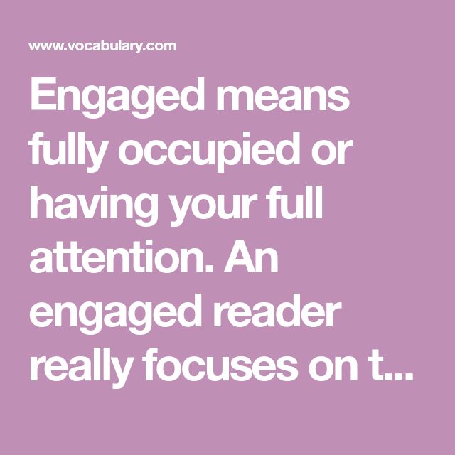 synonym for engaged
