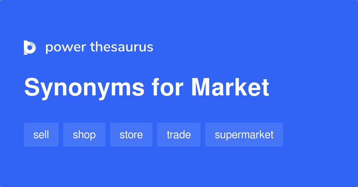 synonym for market