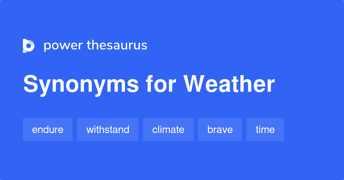 synonym for weather