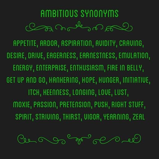 synonym of ambitious