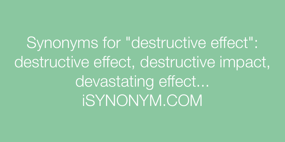 synonyms for destructive