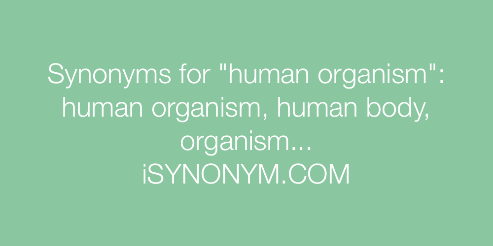 synonyms for human