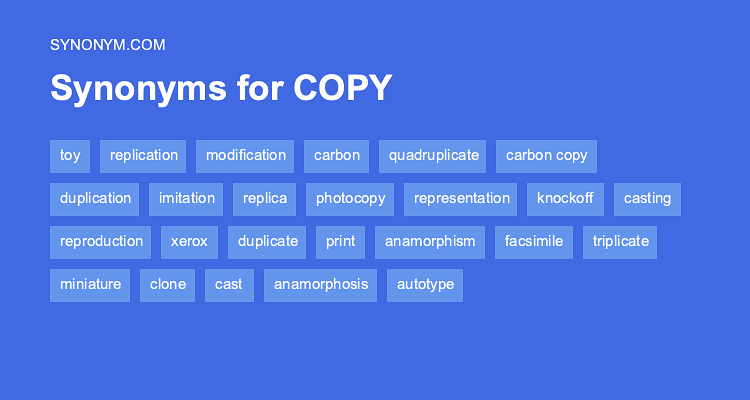 synonyms for replica