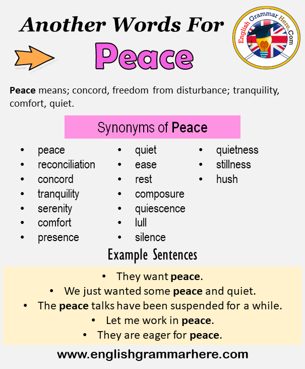 synonyms peace