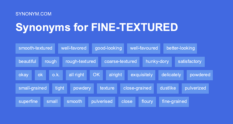 synonyms to fine