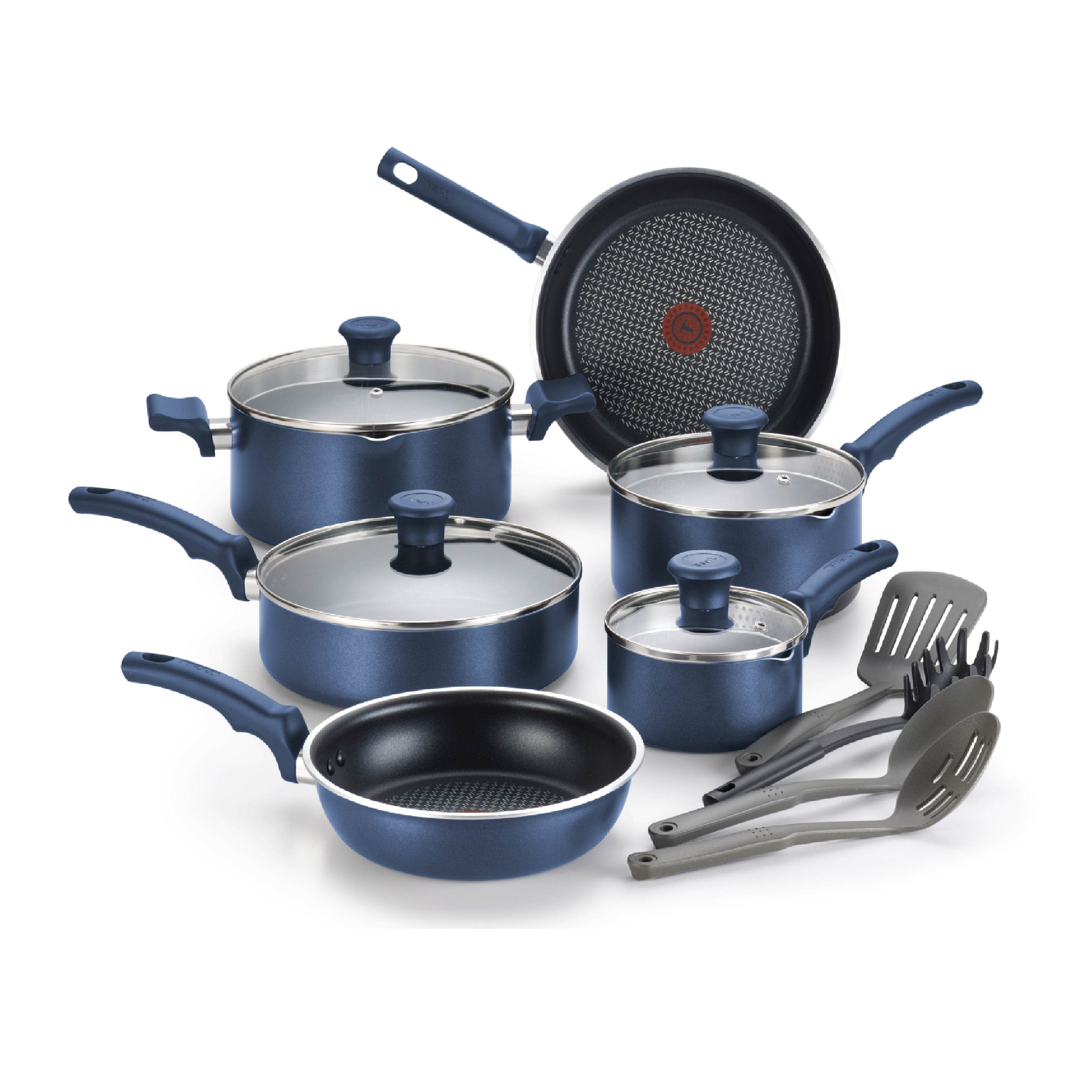 t fal 20 piece cookware set