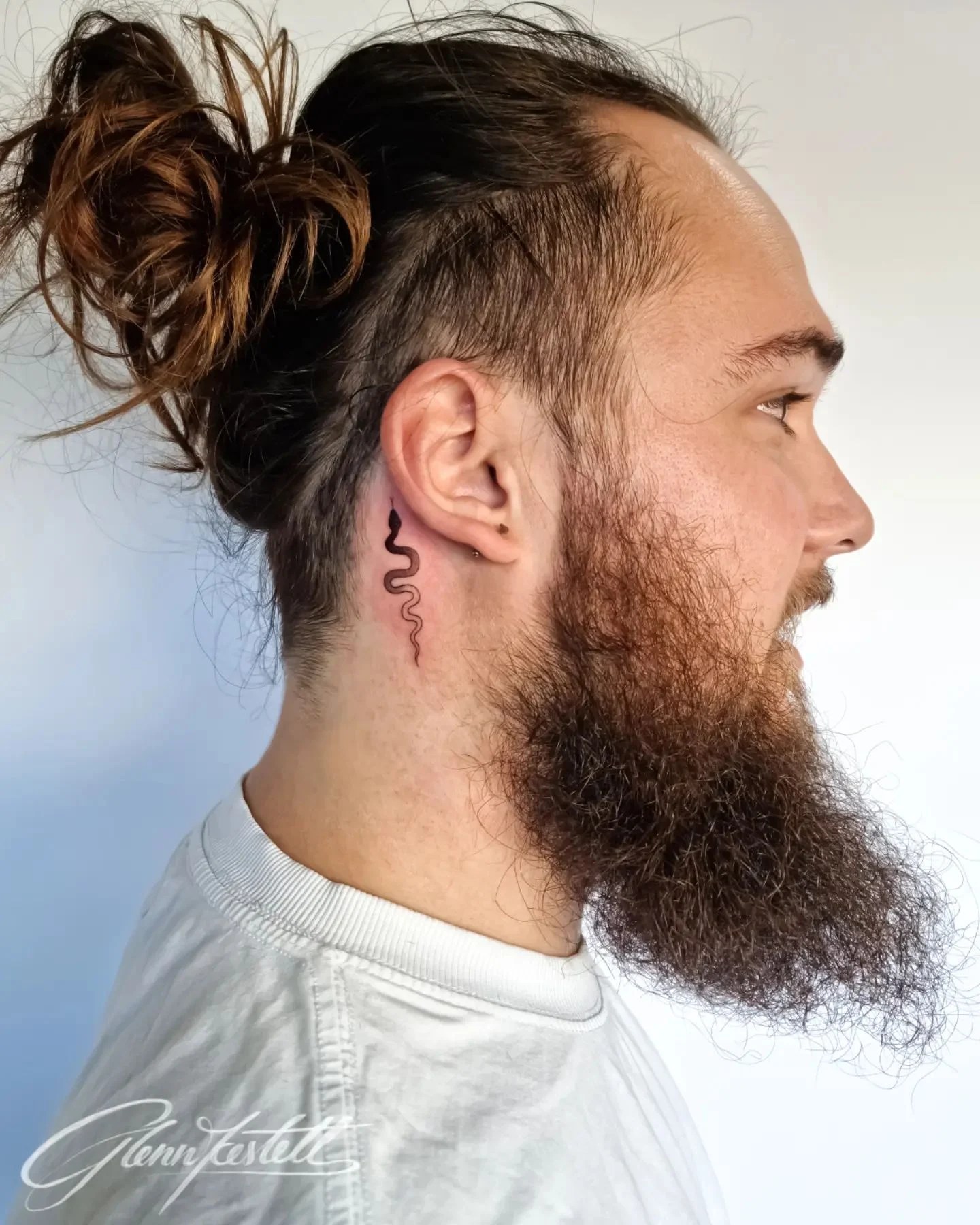 tattoos behind the ear for guys