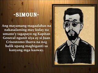 tauhan sa kabanata 7 el filibusterismo