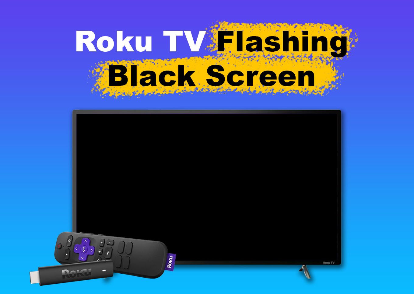 tcl roku tv light blinking black screen