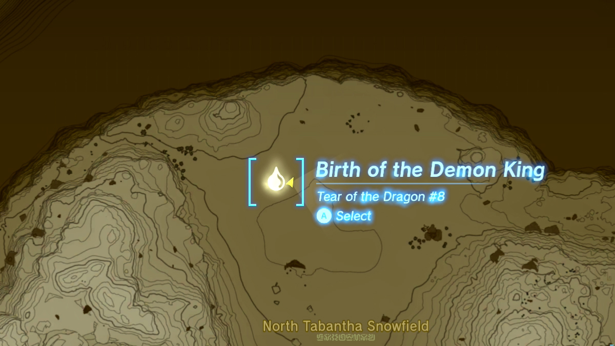 tears of the kingdom north tabantha snowfield geoglyph