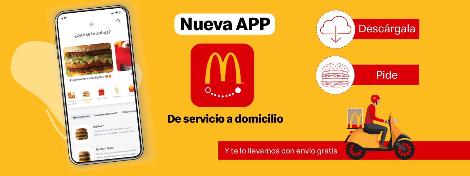 teléfono mcdonalds a domicilio