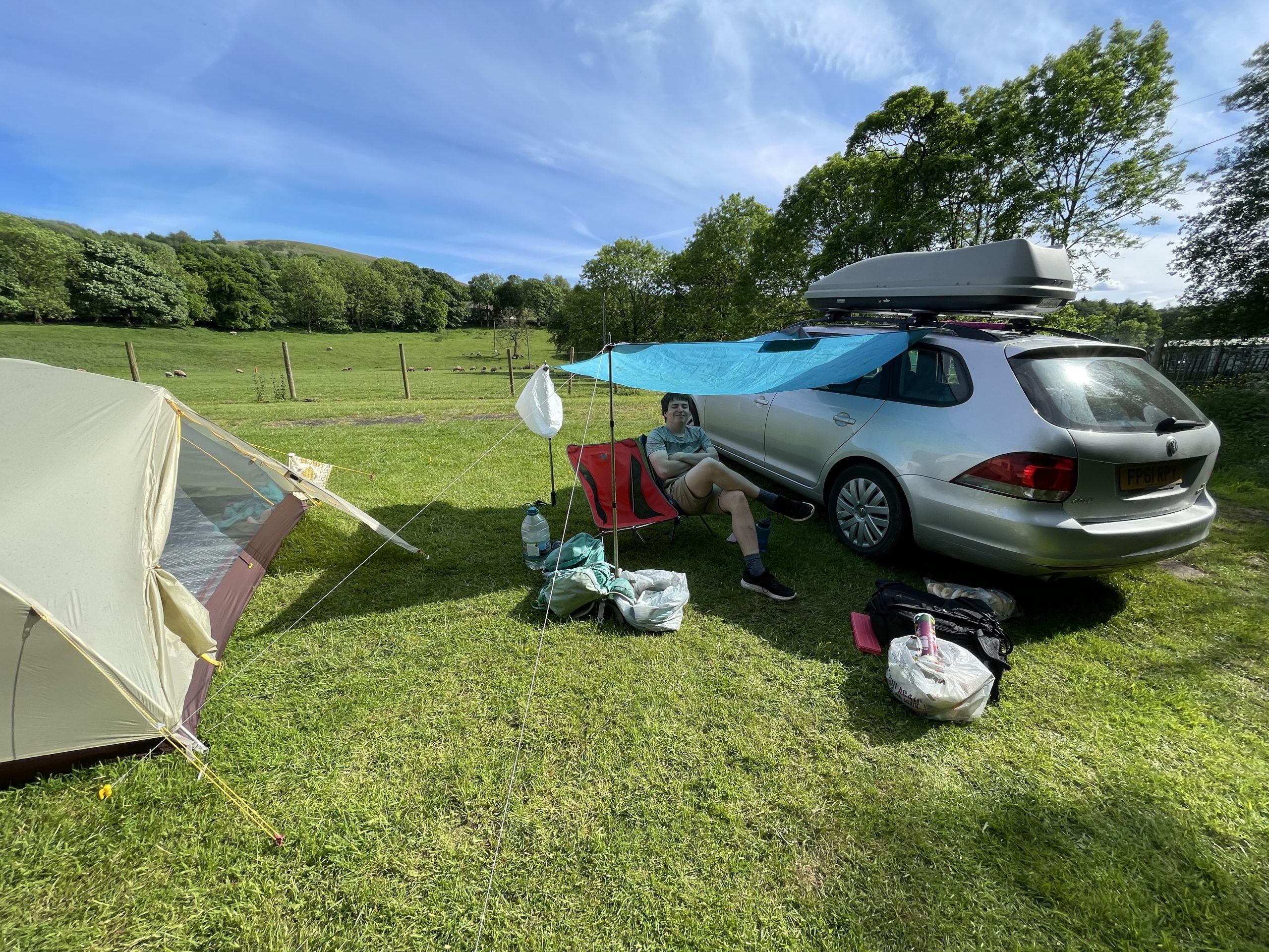 tent connect to car