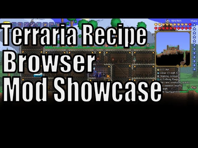 terraria mod recipe browser