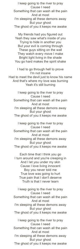 the ghost lyrics