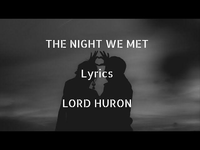 the night we met lyrics türkçe