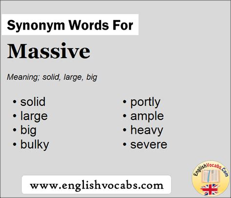 thesaurus for massive