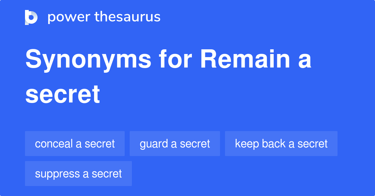 thesaurus remain