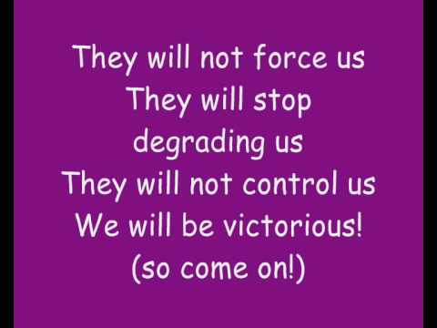 they will not control us lyrics