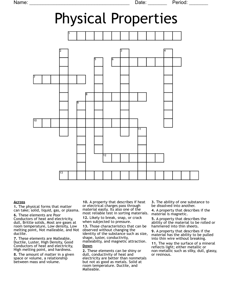 thin material crossword