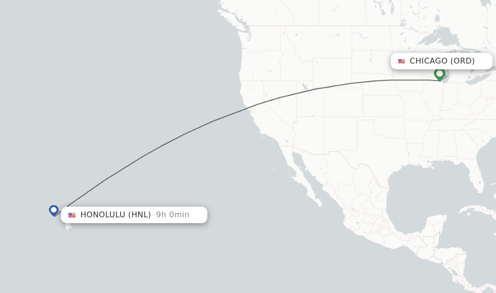 time difference between chicago and hawaii