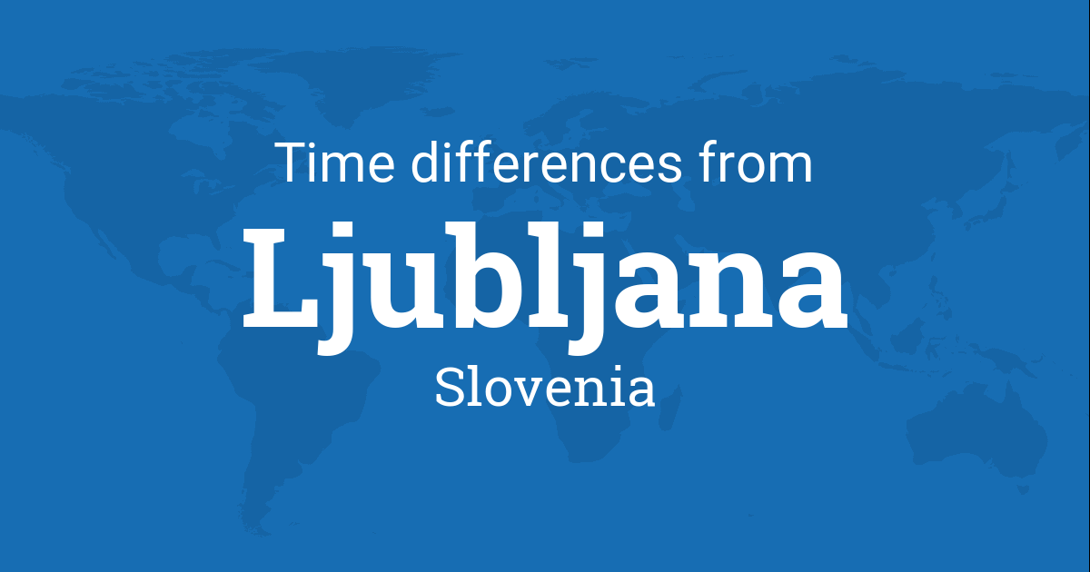 time difference slovenia