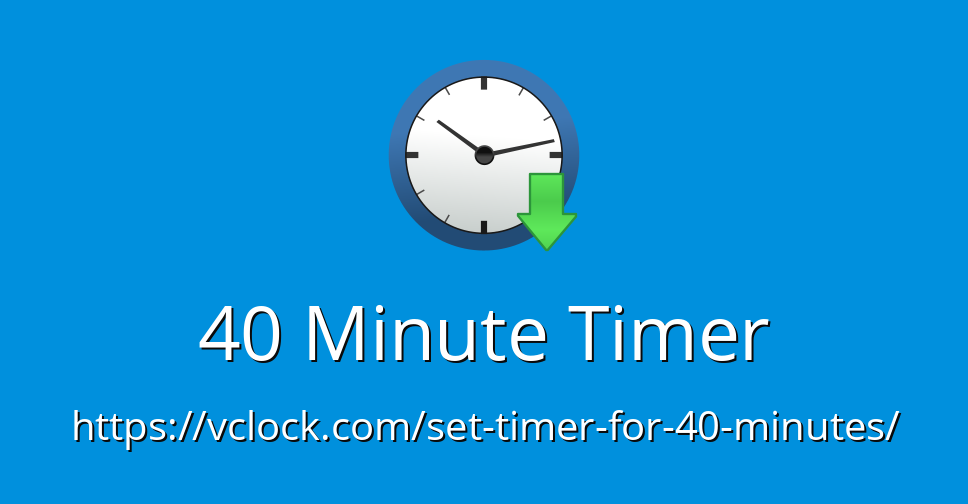 timer set 40 minutes