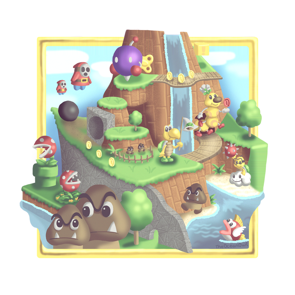 tiny huge island mario 64