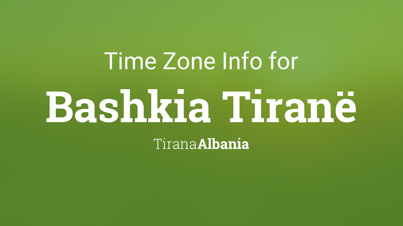 tirana time zone