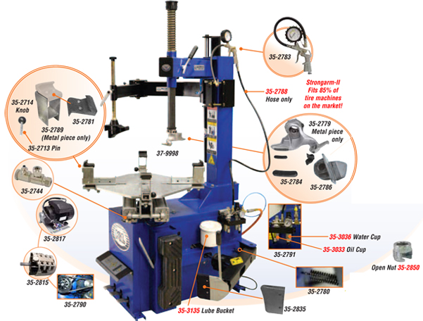 tire changer parts