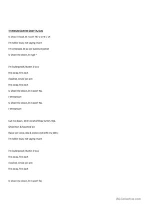 titanium lyrics pdf