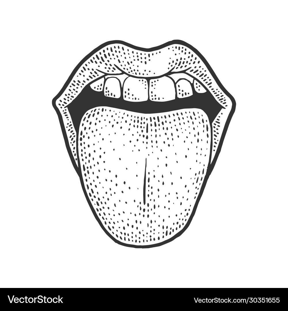 tongue image drawing