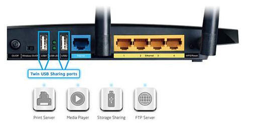 tp link wireless router usb