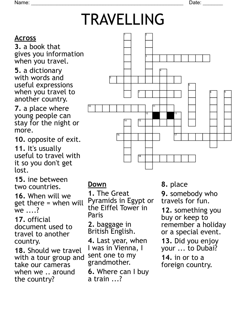 travel about crossword clue