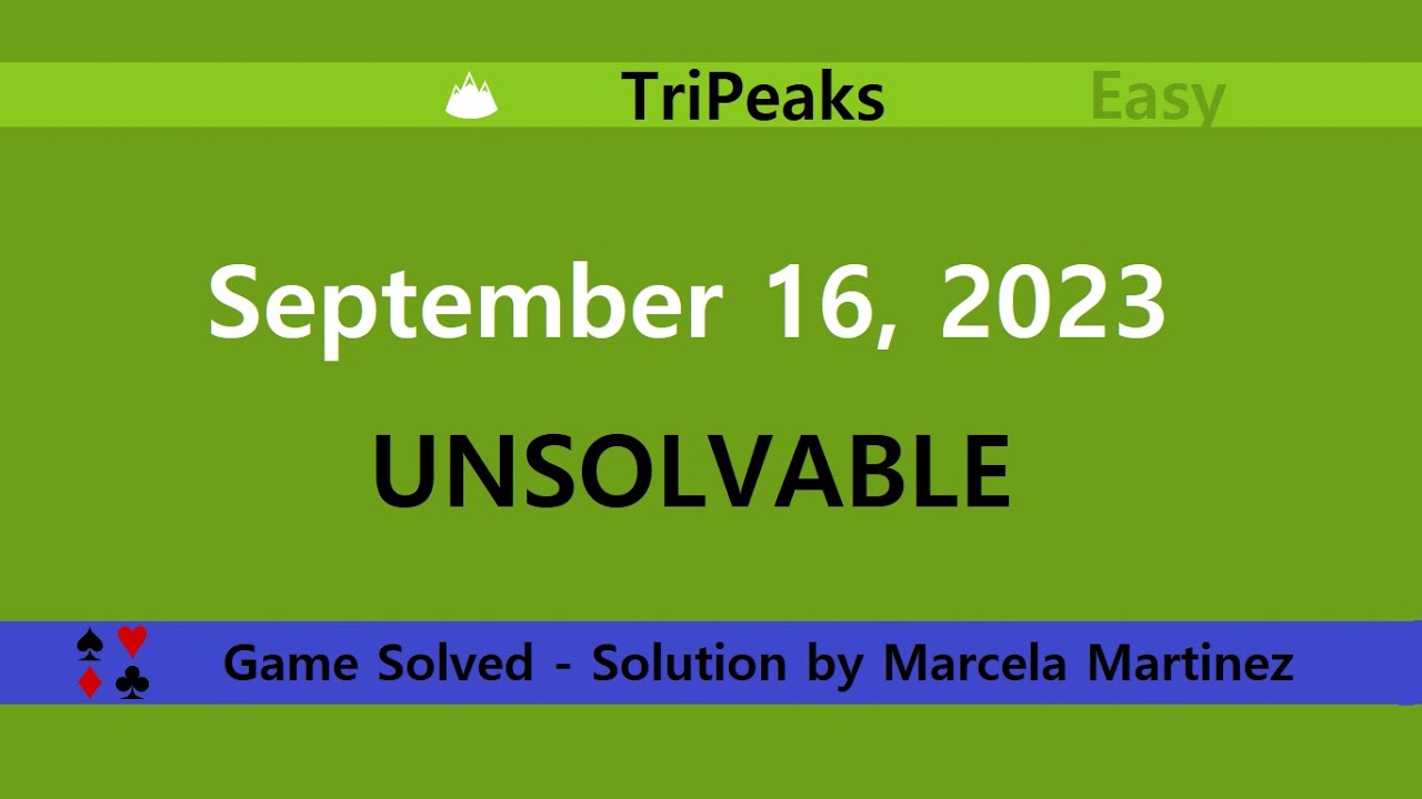 tripeaks september 16 2023