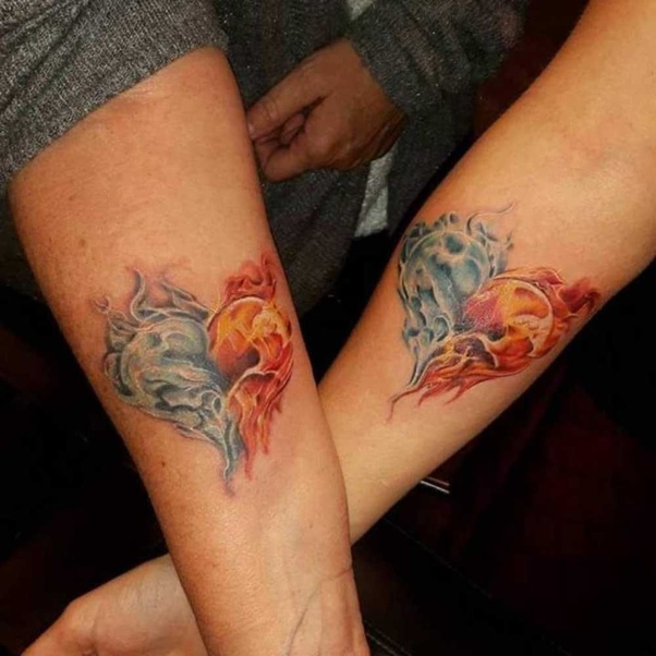 twin flame tattoos