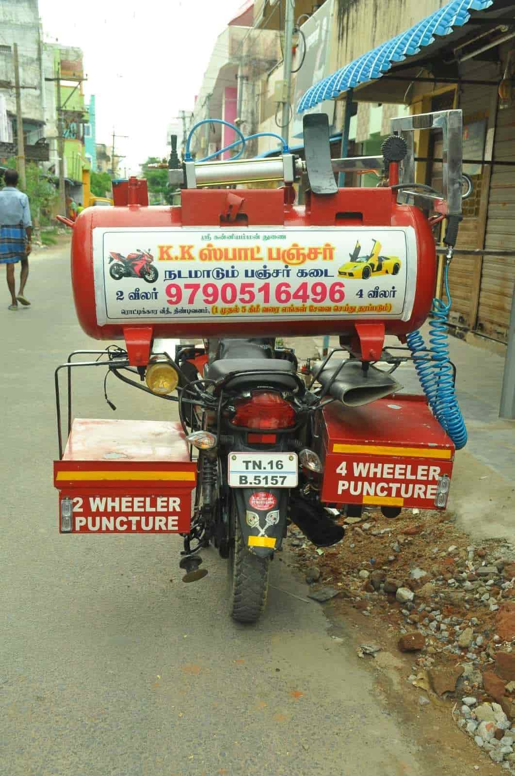 two wheeler puncture repair near me