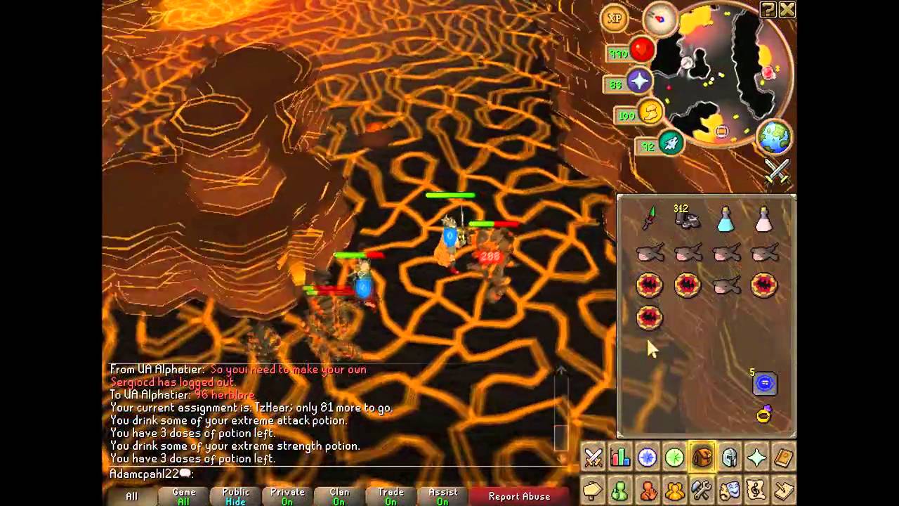 tzhaar slayer task osrs