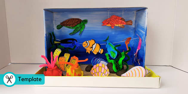 under the sea diorama