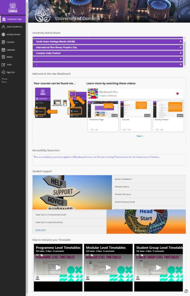 uni of cumbria blackboard
