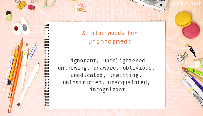 uninformed thesaurus