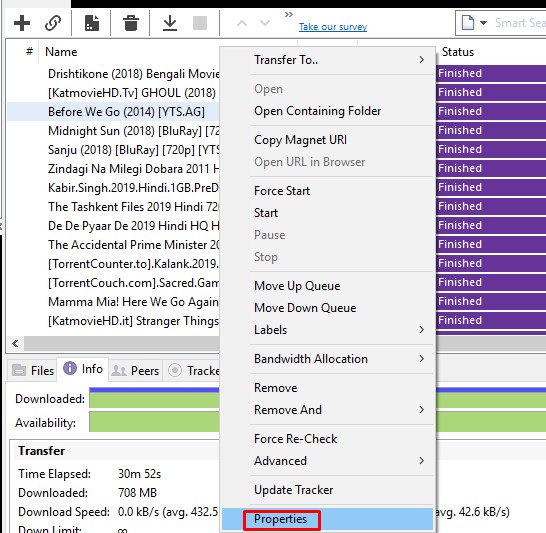 update torrent trackers