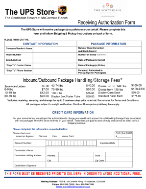 ups delivery signature release form