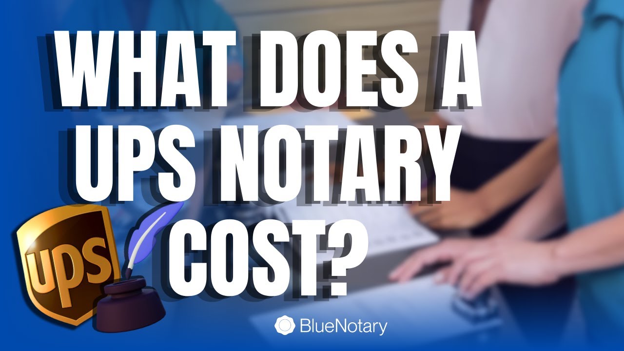 ups notary cost